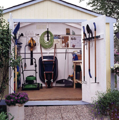 Storage Shed Organization