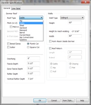Automatic Dormer Specification