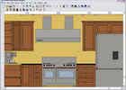 yellow kitchen elevation